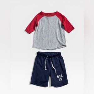 5 for $25🔥Rabbit Skins/ Carter's T-Shirt & Shorts Bundle Boys Size 3T